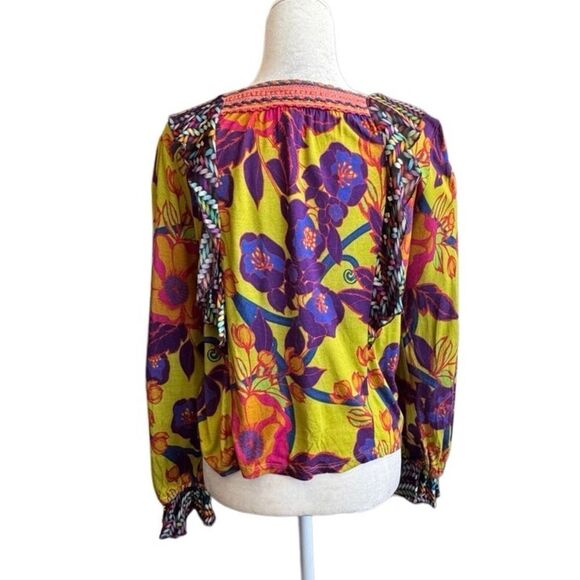 Blink London Antropologie Colorful Pullover Shirt SZ S - Picture 3 of 16